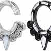 PUNKYOUTH 2Pcs 8G(3Mm) Gothic Scorpion-Shaped Tunnel Plug Gauge Earrings For Stretched Ears Body Piercing Plugs