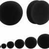 NewZenro Newzenro Black Silicone Ear Gauges Double Flared Plugs Tunnels Expanders Stretcher Saddle Earrings For Men Women Fashion Body Piercing Jewelry Hypoallergenic Gift Body Piercing Plugs