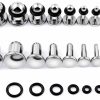 Stuppendux Stuppendux 9Pairs Stainless Steel Stretching Kit Ear Plugs Expander Single Flat Body Piercing Jewelry Set 14G-00G 1.6Mm-10Mm Body Piercing Plugs