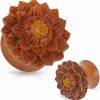 Zaya Body Jewelry Zaya Body Jewelry Pair Of Organic Jackfruit Lotus Flower Wood Hand Carved Ear Plugs Gauges 0G 00G 1/2 9/16 5/8 3/4 7/8 1 Inch Body Piercing Plugs