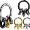 DEWGEM Dewgem Classic Ear Weights Heavy Hangers For Ear Tunnels Hoops Dangle Gauges Plugs For Women Stainless Steel Ear Stretching Kits Ear Plugs For Men Fit Size 5G 4G 2G 0G 00G Body Piercing Plugs