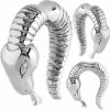 MoDTanOiz - Spiral, Claw, Taper Pair 8G (3Mm) To 2G (6Mm) 316L Surgical Steel Cast Snake Claw Spiral Ear Gauge Plug Stretcher Fit Body Piercing Plugs