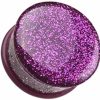 Freedom Fashion Freedom Fashion Glitter Shimmer Single Flared Ear Gauge Plug (Sold By Pair) Body Piercing Plugs