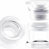 BIG GAUGES Big Gauges Pair Of Acrylic Clear Double Flared Piercing Jewelry Ear Tunnel Earring Lobe Stretcher Body Piercing Plugs