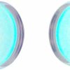 Generic Pair Of Iridescent Aurora Borealis Glass Double Flare Plugs (Pg-562) (3/4\" (19Mm)) Body Piercing Plugs