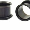 eg gifts Black Single Flare O-Ring Anodized Titanium Ear Plug Tunnel 12G-00G'' Body Piercing Plugs