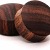 Mystic Metals Body Jewelry Mystic Metals Body Jewelry Pair Of Sono Wood Plugs - 1 1/8" - 28Mm - Sold As A Pair Body Piercing Plugs