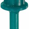 TapeCase Tapecase Green High Temperature, High Performance Dual Flange Pull Plugs For Painting, Powder Coating, Anodizing, E-Coat, And Electroplating - 0.200\"G X 0.445\"A X 0.260\"D X 1.164\"L (250/Bag) Body Piercing Plugs