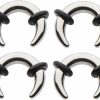 Zaya Body Jewelry Zaya Body Jewelry 8G 10G 12G 14G Steel Pinchers For Ears Septum Horseshoe Gauges Body Piercing Plugs