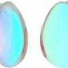 Generic Pair Of Iridescent Aurora Borealis Glass Teardrop Plugs (Pg-561) (7/16\" (11Mm)) Body Piercing Plugs