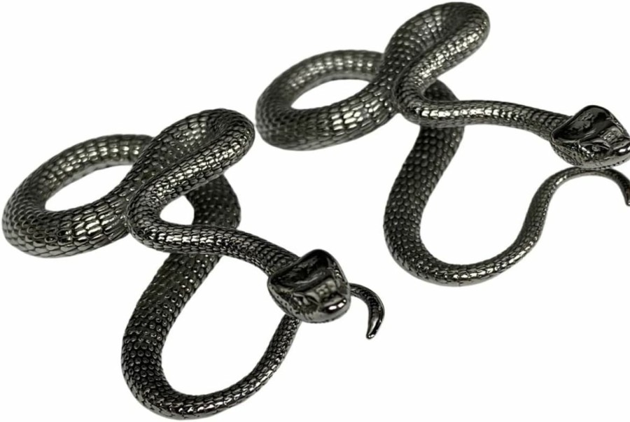 Mystic Metals Body Jewelry Mystic Metals Body Jewelry Pair Of 316L Stainless Steel Slithering Snake Hangers (Ps-296) Body Piercing Plugs