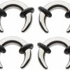 Zaya Body Jewelry Zaya Body Jewelry 6G 8G 10G 12G Steel Pinchers For Ears Septum Horseshoe Gauges Body Piercing Plugs