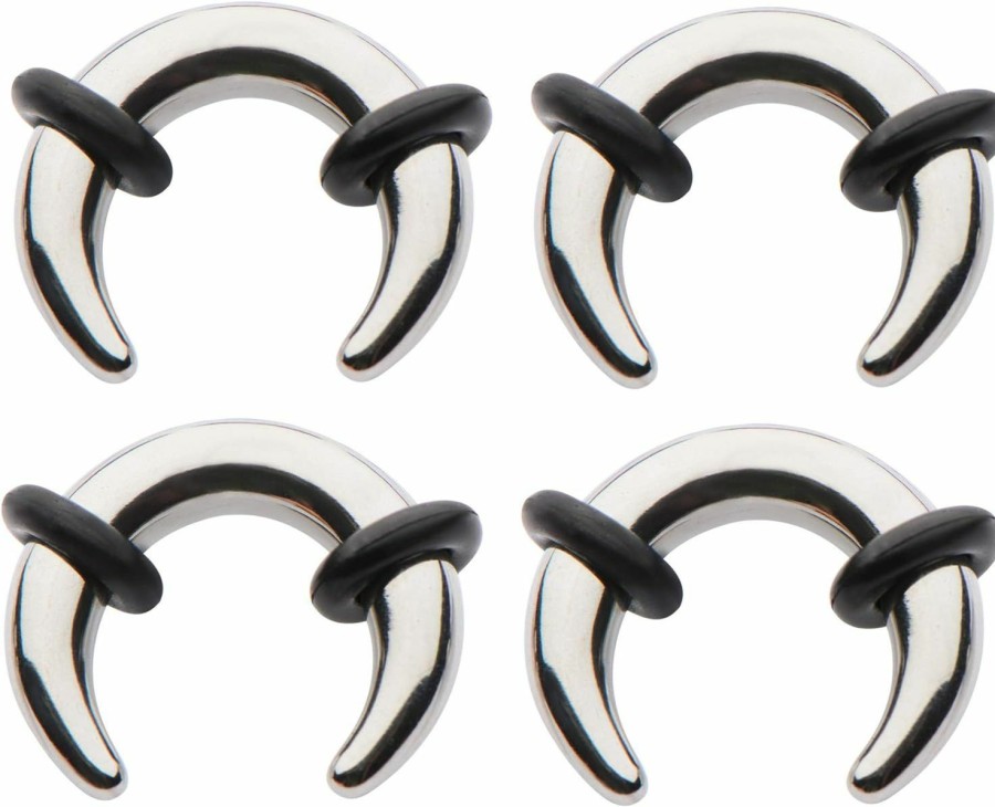 Zaya Body Jewelry Zaya Body Jewelry 6G 8G 10G 12G Steel Pinchers For Ears Septum Horseshoe Gauges Body Piercing Plugs