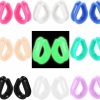 IPINK Ipink-18Pcs Hollow Silicone Teardrop Ear Piercings Ear Plugs And Tunnels Pircing Gauges Earrings Stretchers Body Jewelry Body Piercing Plugs