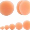 Changgaijewelry Flesh Skin Colored Ear Gauges Plugs Tunnels Expanders Stretcher Silicone Body Piercing Jewelry (30Mm=1-3/16\") Body Piercing Plugs