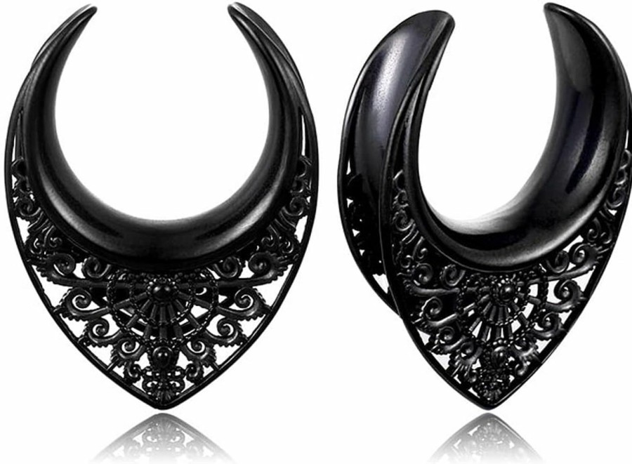 So Scene Soscene Artisan Filigree Stainless Steel Saddle Spreaders Body Piercing Plugs