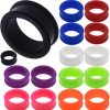 MoDTanOiz - Flesh tunnels Modtanoiz Flexible Silicone Flesh Tunnel Double Flared Ear Plug Piercing Available Size 8G (3Mm) To 1 3/16\" (30Mm) Please Choose Size And Color (1 Pair Only) Body Piercing Plugs