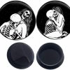 MoDTanOiz - Flesh tunnels Acrylic Logo Internally Threaded Screw Fit Flesh Tunnels Available Size 2G (6Mm) To 1\" (25Mm)(1 Pair) Body Piercing Plugs