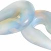 YOFANST Yofanst Cat'S Eye Agate Opalite Hoop Stone Large Keyhole Stone Ear Stretchers Gauge 2G 0G 00G Body Piercing Plugs