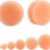 Changgaijewelry Flesh Skin Colored Ear Gauges Plugs Tunnels Expanders Stretcher Silicone Body Piercing Jewelry (Plug Gauge: 5Mm(4G)) Body Piercing Plugs