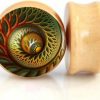 SERYNOW Serynow Wood Ear Gauges Plugs And Tunnels 8Mm-25M Ear Stretcher Expander Saddle Plug Piercing Jewelry Body Piercing Plugs