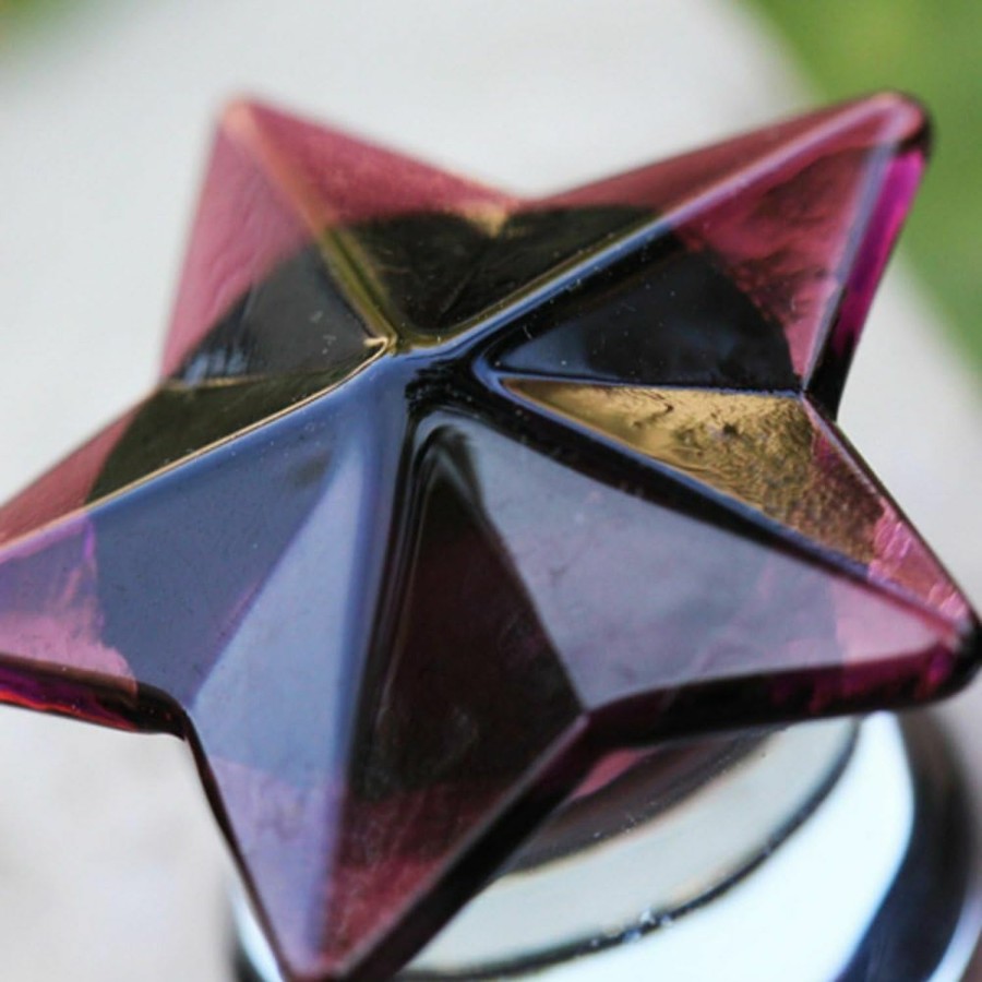 WildKlass Jewelry Purple Faceted Star Glass Wildklass Plug Body Piercing Plugs