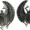 Mystic Metals Body Jewelry Mystic Metals Body Jewelry Pair Of 316L Stainless Steel Scarab Beetle Saddle Spreaders (Ps-302) Body Piercing Plugs