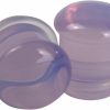 Mystic Metals Body Jewelry Pair Of Lavender Opalite Single Flare Plugs (Stn-741) Body Piercing Plugs