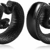 DOEARKO Doearko 2Pcs Ear Gauges Fashion Snake Saddle Ear Plugs Tunnels 316 Stainless Steel Hypoallergenic Earrings Plugs For Ears Expander Pair Selling 2G 0G Body Jewelry Body Piercing Plugs