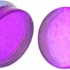 Mystic Metals Body Jewelry Mystic Metals Body Jewelry Pair Of Purple/Aqua Iridescent Double Sided Double Flare Plugs (Pg-543) Body Piercing Plugs