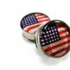 Mystic Metals Body Jewelry Mystic Metals Body Jewelry Double Flare American Flag Picture Plugs - Sold As A Pair Body Piercing Plugs