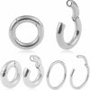 Vankula Vankula 2Pcs Simple Style Hypoallergenic 316 Stainless Steel Ear Hangers Weight Ear Gauges Piercing Plug Pair Selling 2G 0G Body Jewelry Body Piercing Plugs