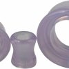 Mystic Metals Body Jewelry Pair Of Lavender Opalite Stone Concave Tunnels (Stn-752) Body Piercing Plugs