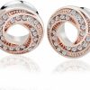 Kokoma Pair Of Stainless Steel Rhinestone Crystal Ear Tunnel Plugs Gauges Expanders Cubic Zirconia Body Piercing Earrings Plug Fashion Jewelry Gifts For Women Girls Body Piercing Plugs