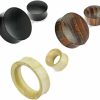 Zaya Body Jewelry Zaya Body Jewelry 3 Pairs Of Organic Wood Hand Carved Ear Plugs Tunnels Gauges 6G 4G 2G 0G 00G 1/2 9/16 5/8 3/4 7/8 25Mm 30Mm 32.5Mm Body Piercing Plugs