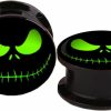 DERALA Derala 2Pcs Ear Plugs Acrylic Ear Gauges Expander Double Flare Halloween Ghost Eyes Piercing Jewelry 2G-5/8" 6Mm-16Mm Body Piercing Plugs