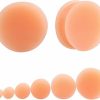 Changgaijewelry Flesh Skin Colored Ear Gauges Plugs Tunnels Expanders Stretcher Silicone Body Piercing Jewelry (Plug Gauge: 20Mm=3/4\") Body Piercing Plugs