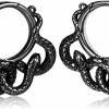 Casvort Casvort 2 Pcs Hypoallergenic 316 Stainless Steel Hot 00G 2G Ear Hangers Heavy/Light Weights Saddle Weights Ear Gauges Body Jewelry Women Piercing Plugs For Lobe Pair Selling Body Piercing Plugs