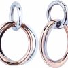 DEWGEM Dewgem Hoops Dangling Plugs Rose Gold Large Hoop Dangle Ear Gauges For Ear Tunnels Dangling Plugs And Tunnels Ear Stretching Kits Dangle Gauges Ear Plugs For Women Fit Size 6G 4G 2G 0G 00G Body Piercing Plugs