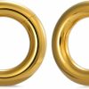 PONWAG 1 Pair Seamless Ear Weight Hoop Gauge Earrings For Stretched Ears Dangle Gauge Hanger 2G 0G 00G Plug Tunnels For Ear Women Body Piercing Jewelry Body Piercing Plugs