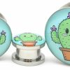 Mystic Metals Body Jewelry Mystic Metals Body Jewelry Screw On Cute Cactus Picture Plugs - Sold As A Pair Body Piercing Plugs