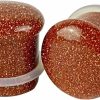 Mystic Metals Body Jewelry Pair Of Gold Sand Stone Single Flare Plugs (Stn-737) Body Piercing Plugs