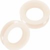 Generic 2Pcs Silicone Skin Double Flared Saddle Stretcher Ear Tunnel Gauge Plug Earring Lobe Piercing Jewelry Pick Size Body Piercing Plugs