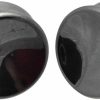 Mystic Metals Body Jewelry Mystic Metals Body Jewelry Pair Of Hematite Stone Concave Double Flare Plugs (Stn-643) Body Piercing Plugs