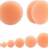 Changgaijewelry Flesh Skin Colored Ear Gauges Plugs Tunnels Expanders Stretcher Silicone Body Piercing Jewelry (28Mm=1-1/8\") Body Piercing Plugs