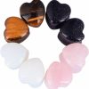 Oyaface Oyaface 8 Pcs Natural Stone Ear Plugs Set Piercing Gauges Black Pink Blue White Body Piercing Plugs