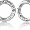 Casvort Casvort 2 Pcs Womens Anti-Allergic Elegant Hoop Ear Hangers Weights 316 Stainless Steel Ear Plugs Body Jewelry Piercing Dangle Gauges Tunnles 6G/2G/0G/00G Body Piercing Plugs