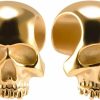 PUNKYOUTH 1 Pair Gothic Ear Weight Hanger For Stretched Ears Heavy Punk Vintage Skeleton Dangle Gauge For Ears Plugs Tunnels For Women Men Gauge 6G 4G 0G 9/16" 5/8" Body Piercing Plugs