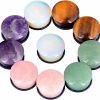 Longbeauty Longbeauty 10Pcs Mixed Stone Ear Gauges Plugs With O-Ring Single Flared Tunnels Expander Stretcher Piercing Body Piercing Plugs