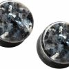 Pierced Owl Pierced Owl Natural Black Labradorite Stone Double Flared Plugs, Sold As A Pair Body Piercing Plugs